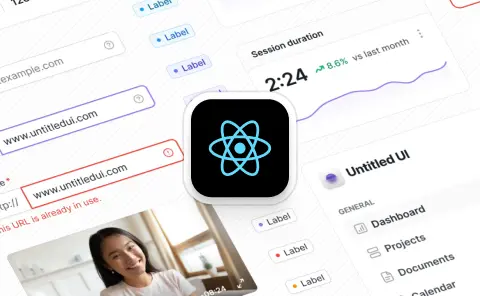 Website screenshots of some popular React UI component libraries