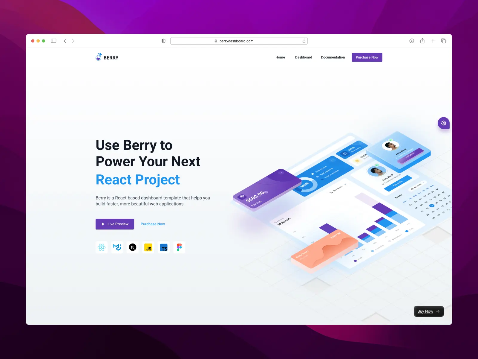 Berry website screenshot