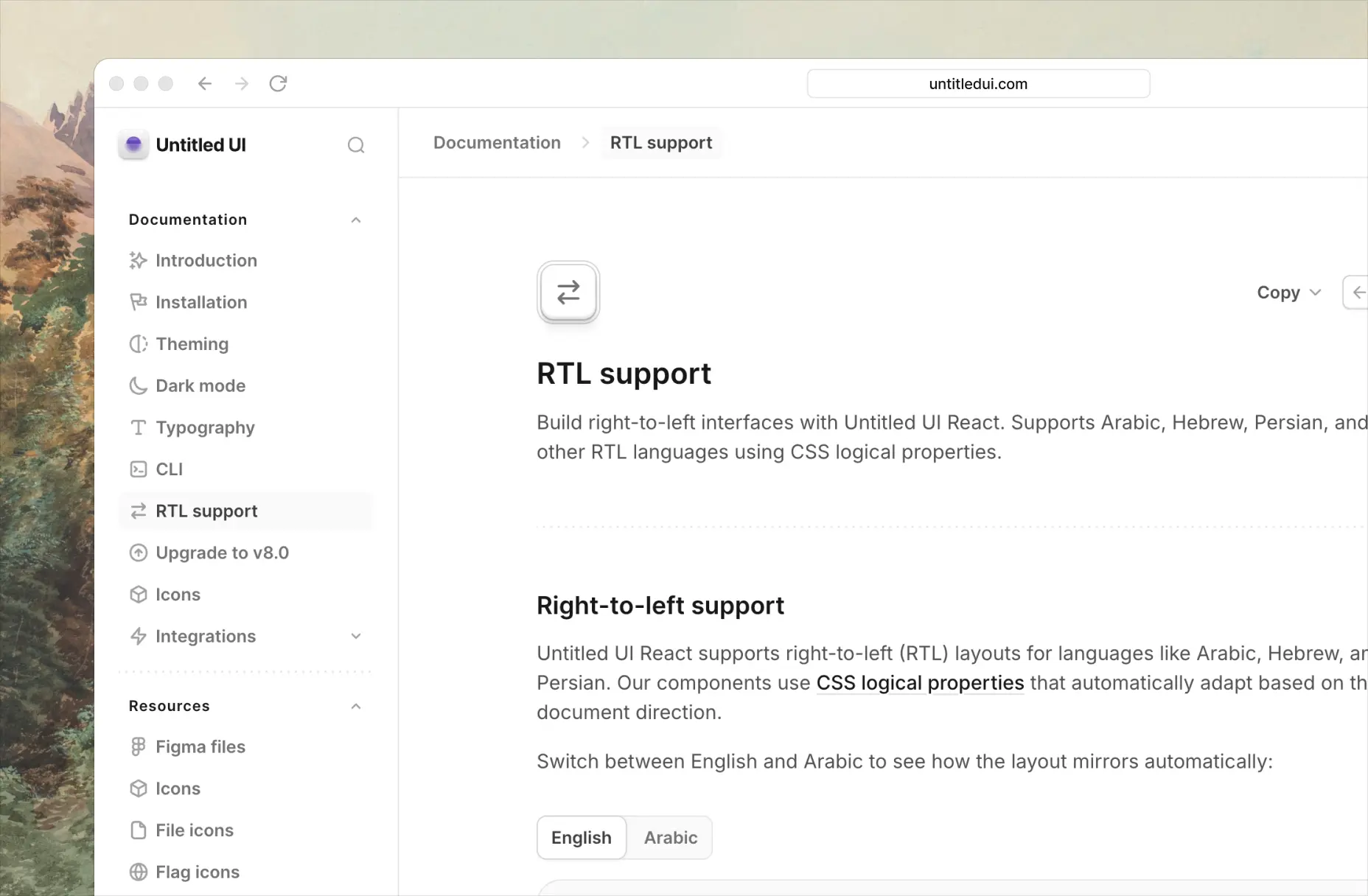 RTL support