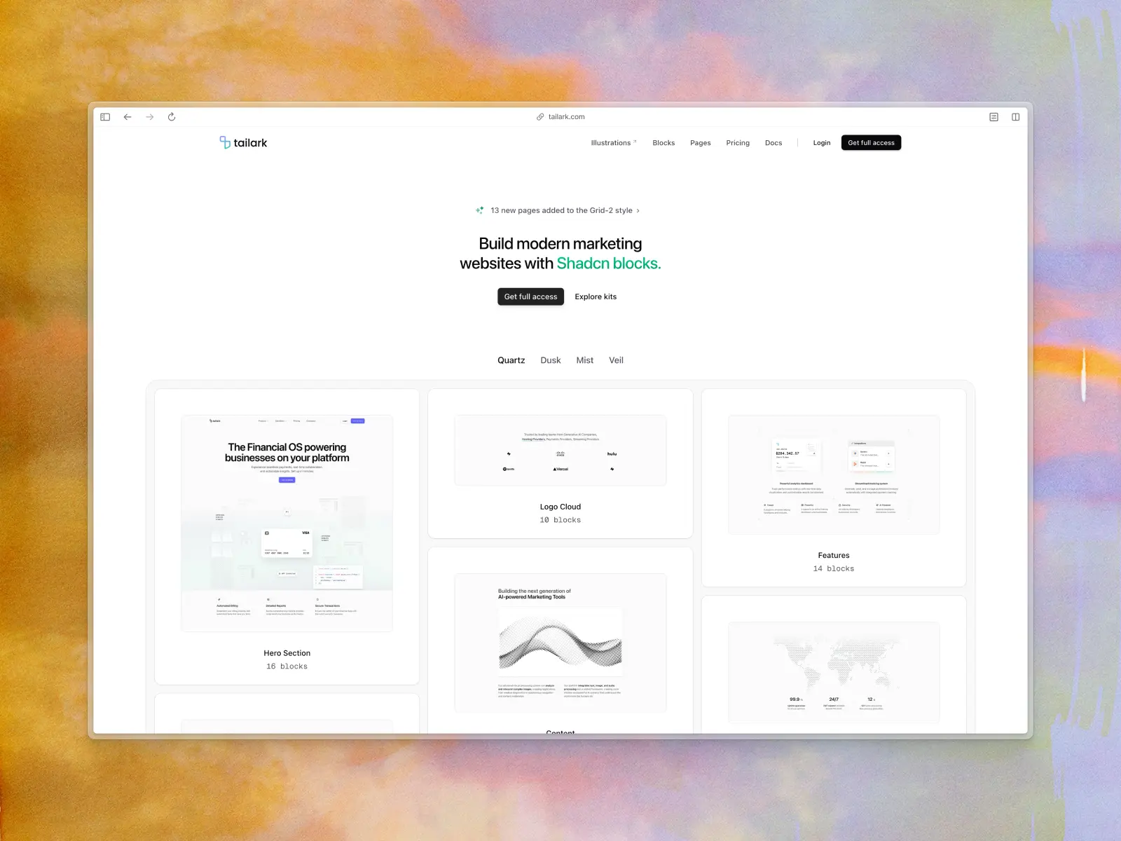 Tailark website screenshot