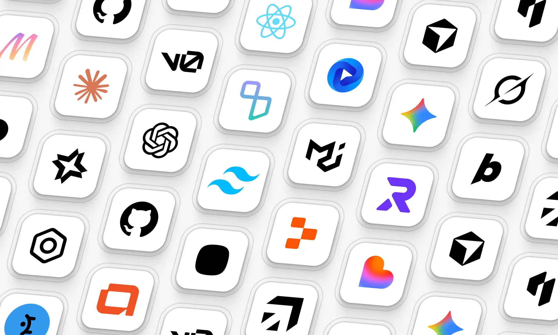 Website screenshots of some popular UI component libraries