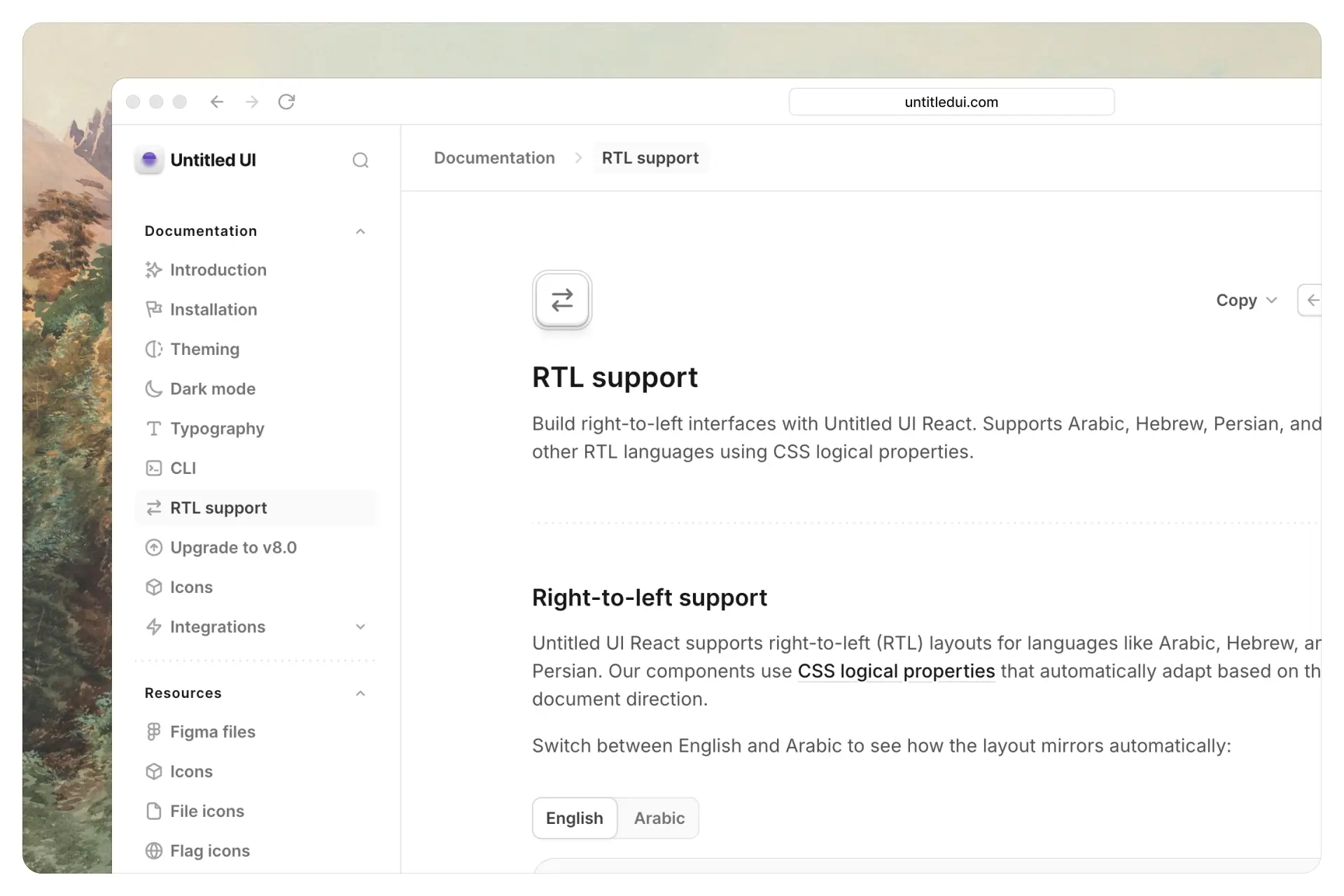 RTL support