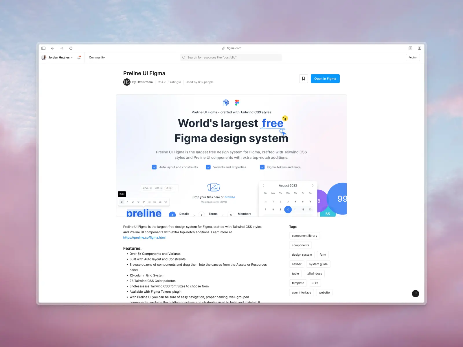 Preline UI website screenshot
