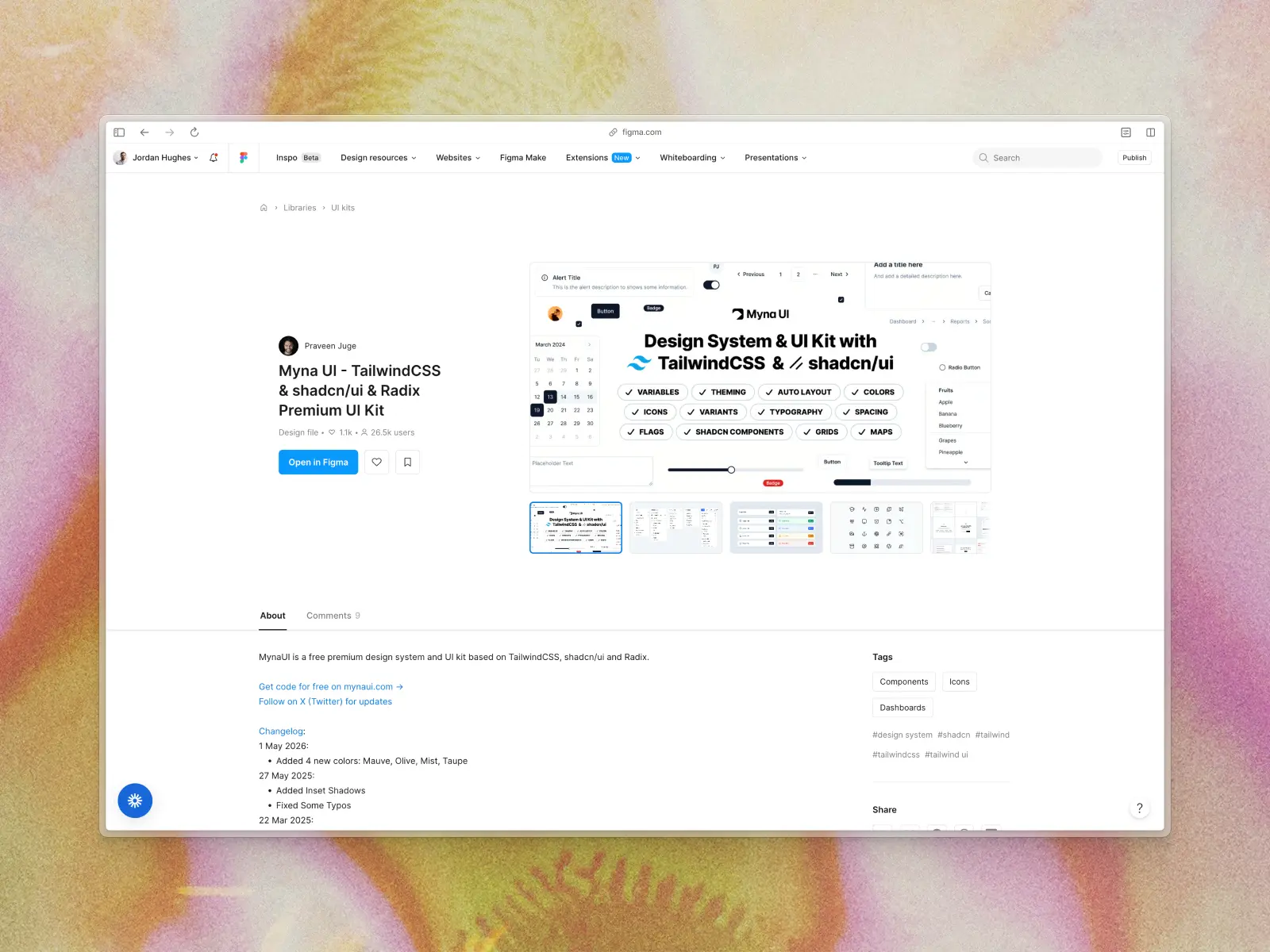 MynaUI website screenshot