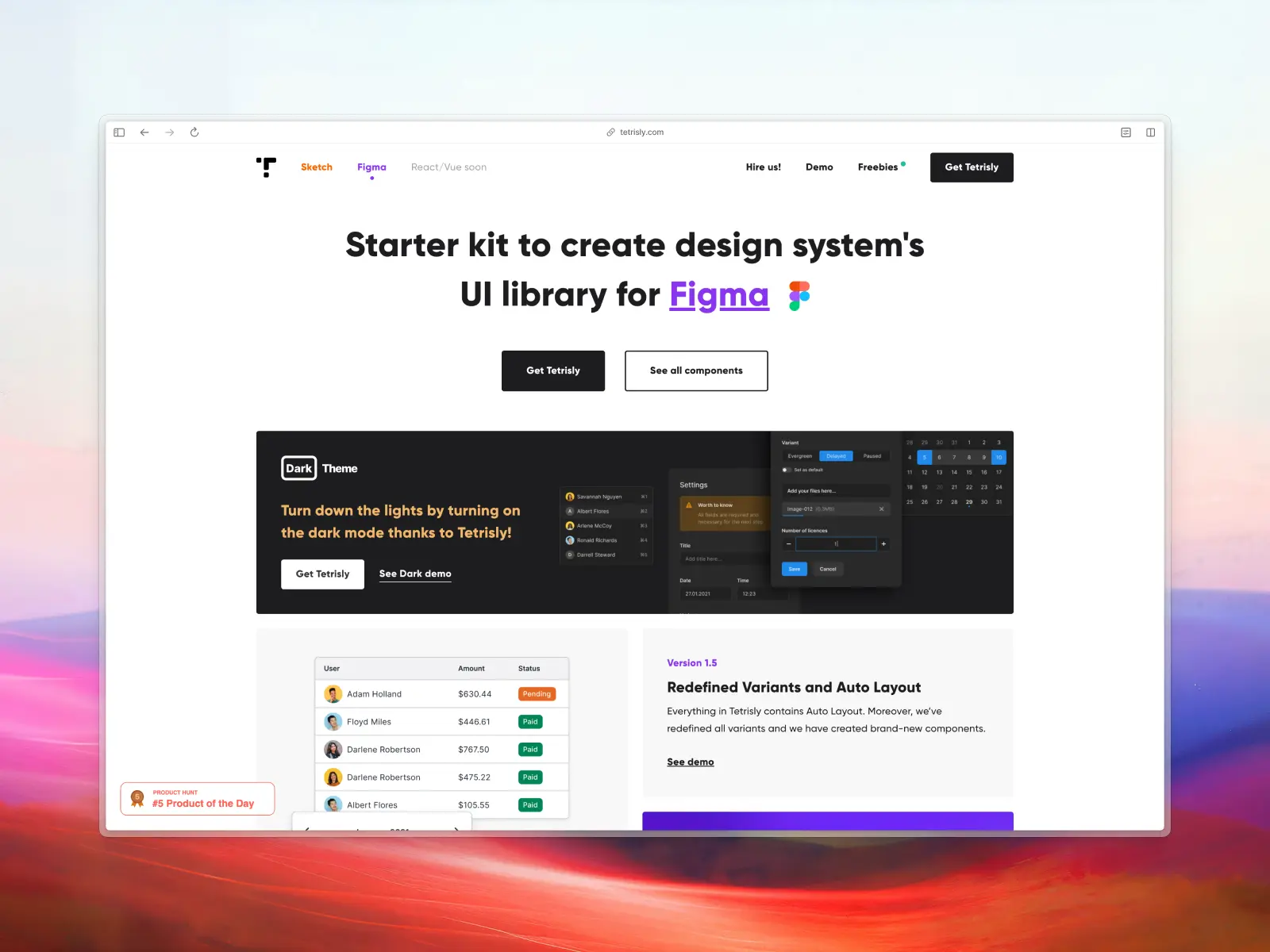 Tetrisly website screenshot