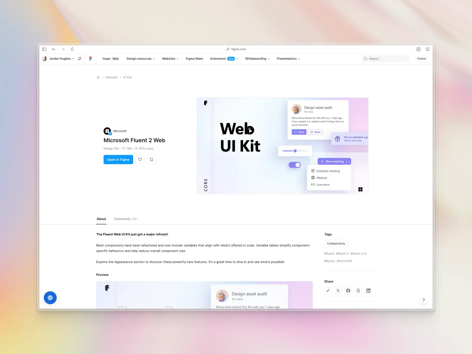 Microsoft Fluent screenshot