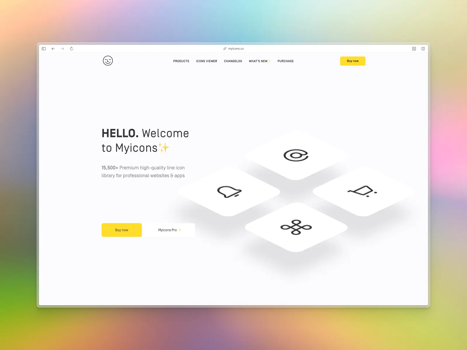 Myicons website screenshot