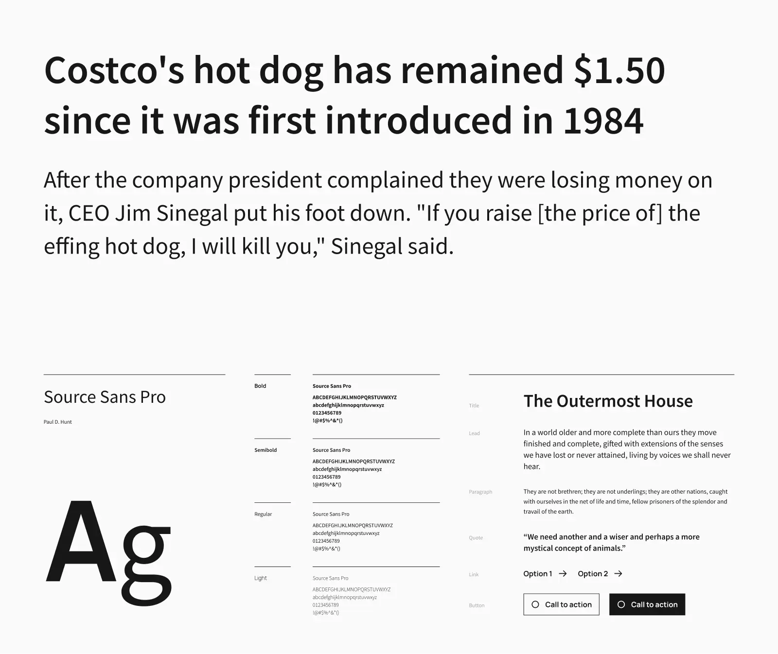 Source Sans Pro typeface preview