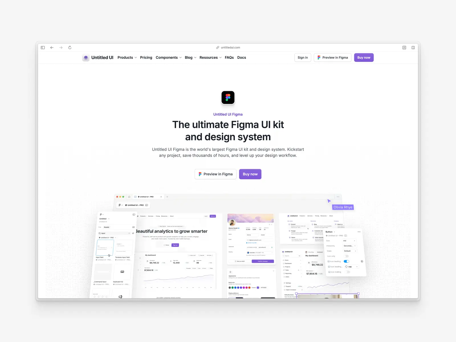 Untitled UI Figma website screenshot