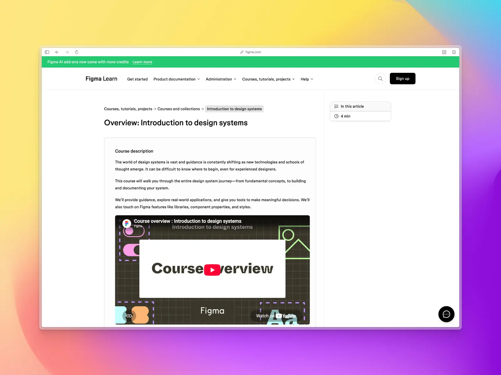 Introduction to design systems on Figma Learn