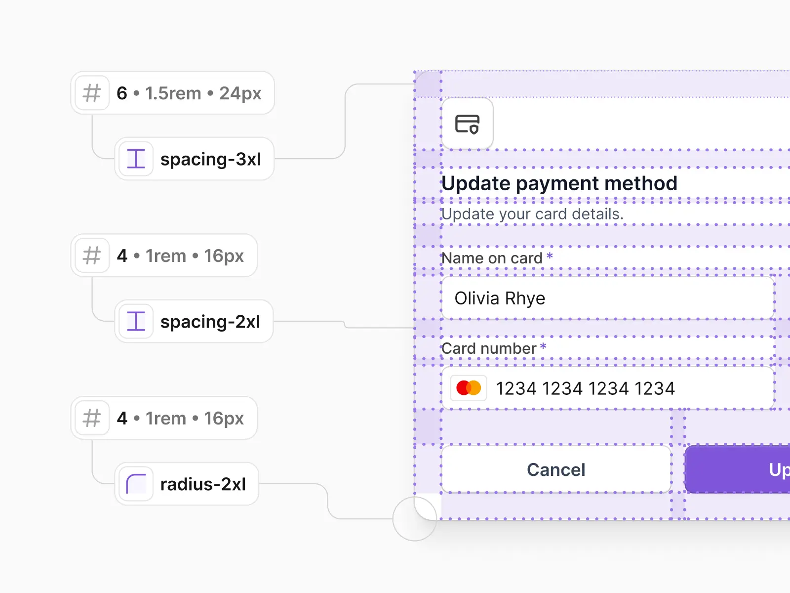 Spacing guide in Figma