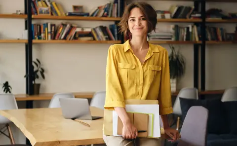 A UX Designer in an office