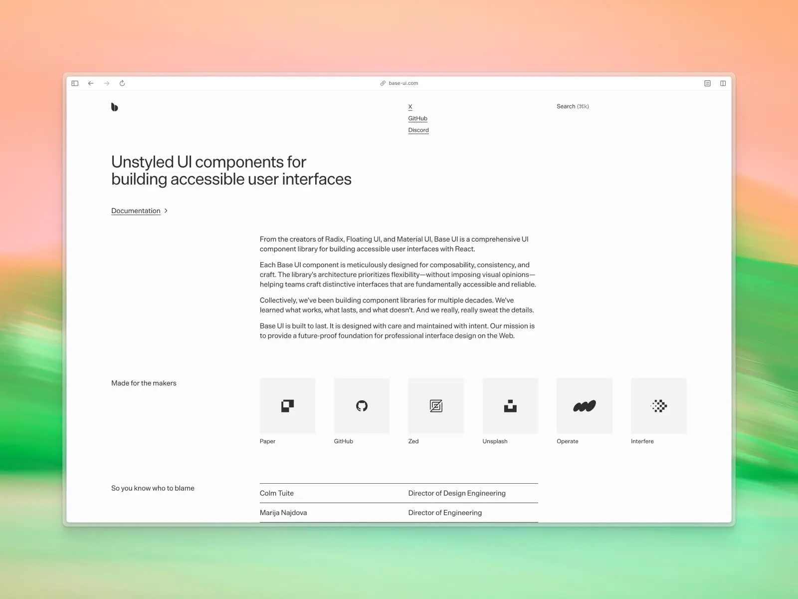 Base UI website screenshot