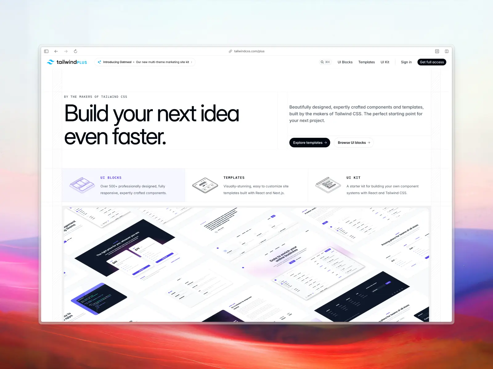 Tailwind Plus website screenshot