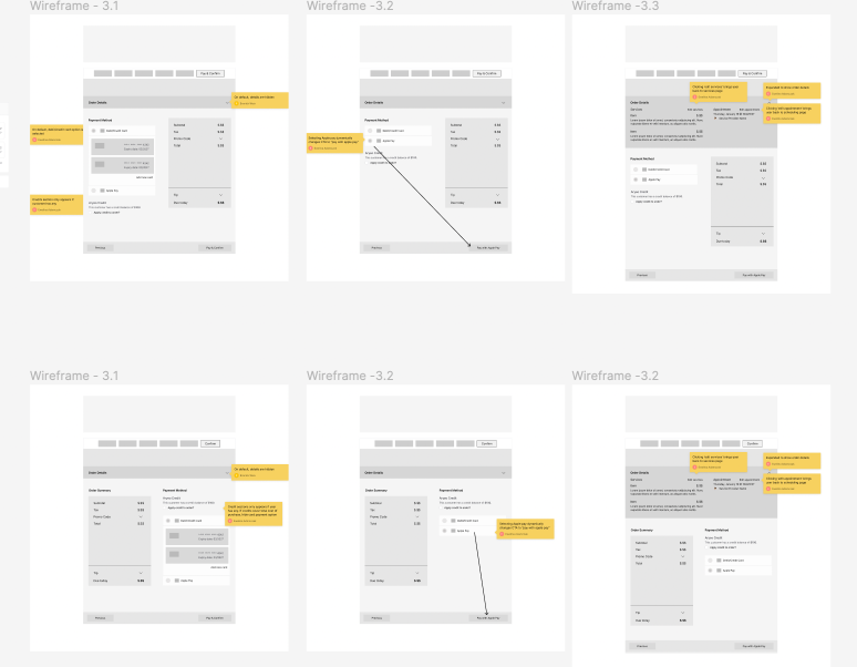 Dropdown user flow