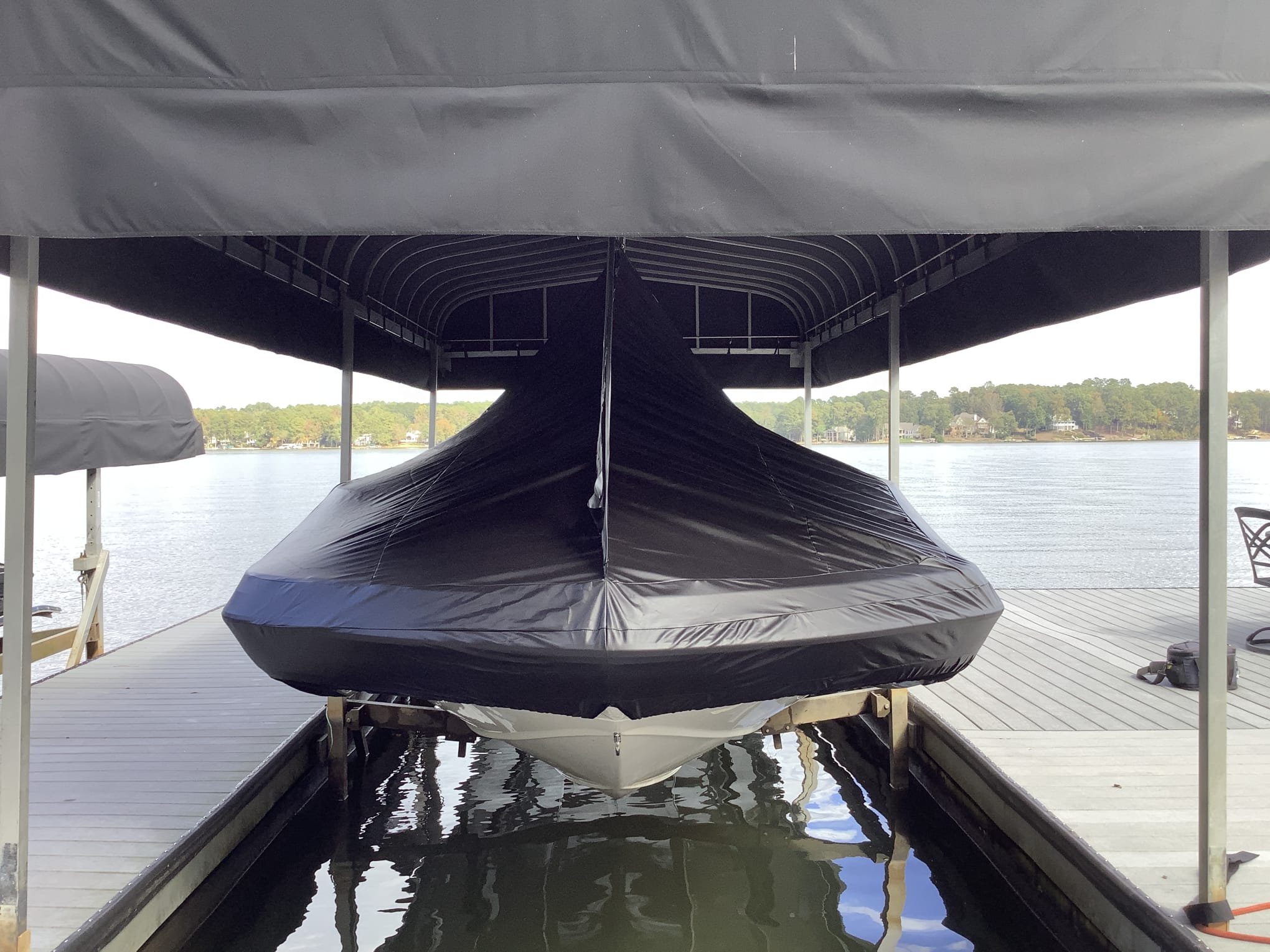 Track system boat covers