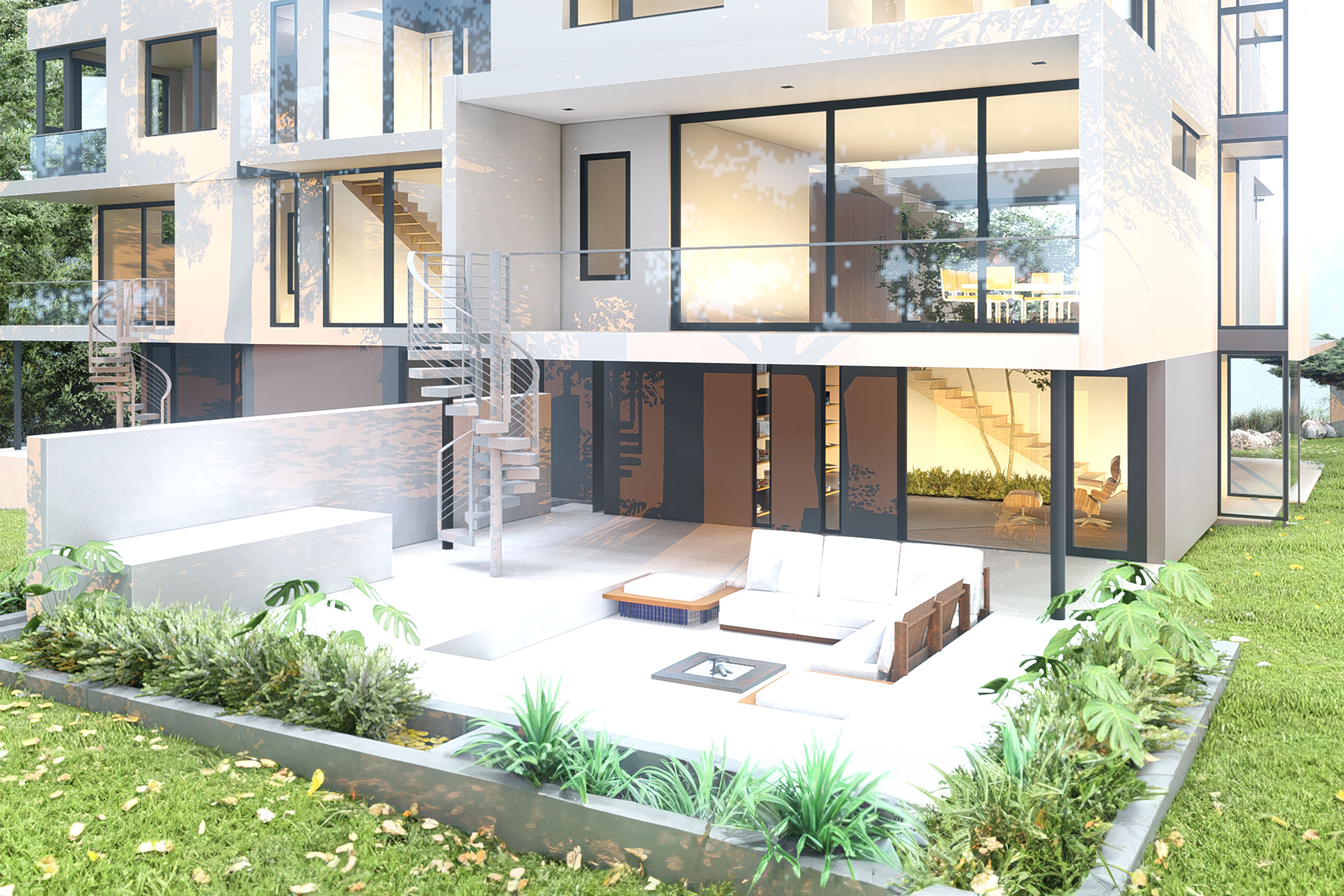 Courtyard Duplex — view 4, Bellevue, Washington