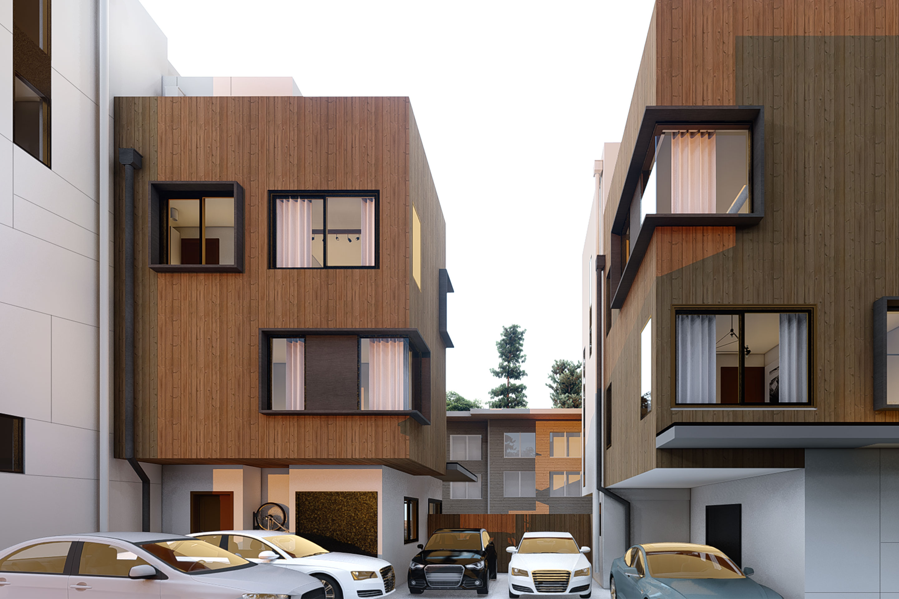Midvale Townhouse — view 3, Seattle, Washington