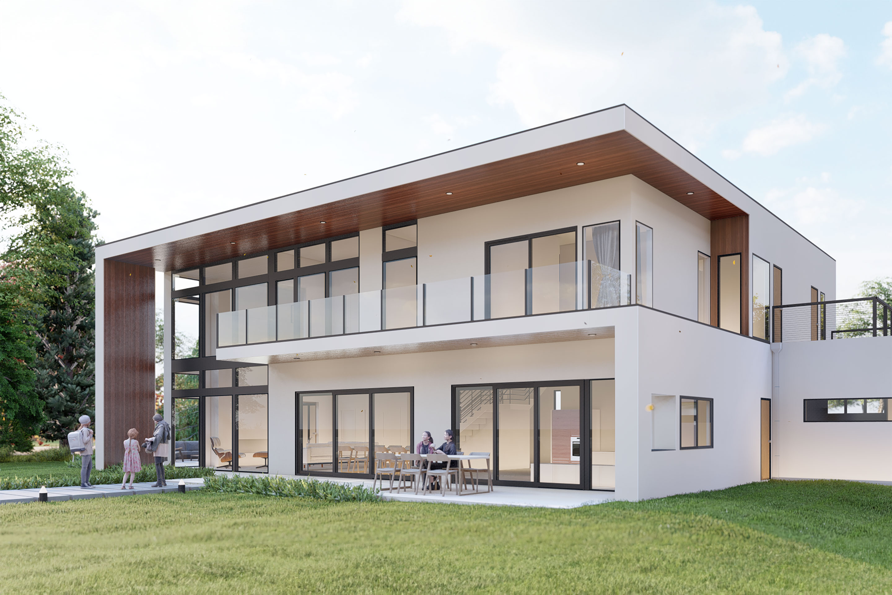 Raft Island House — view 3, Raft Island, Washington