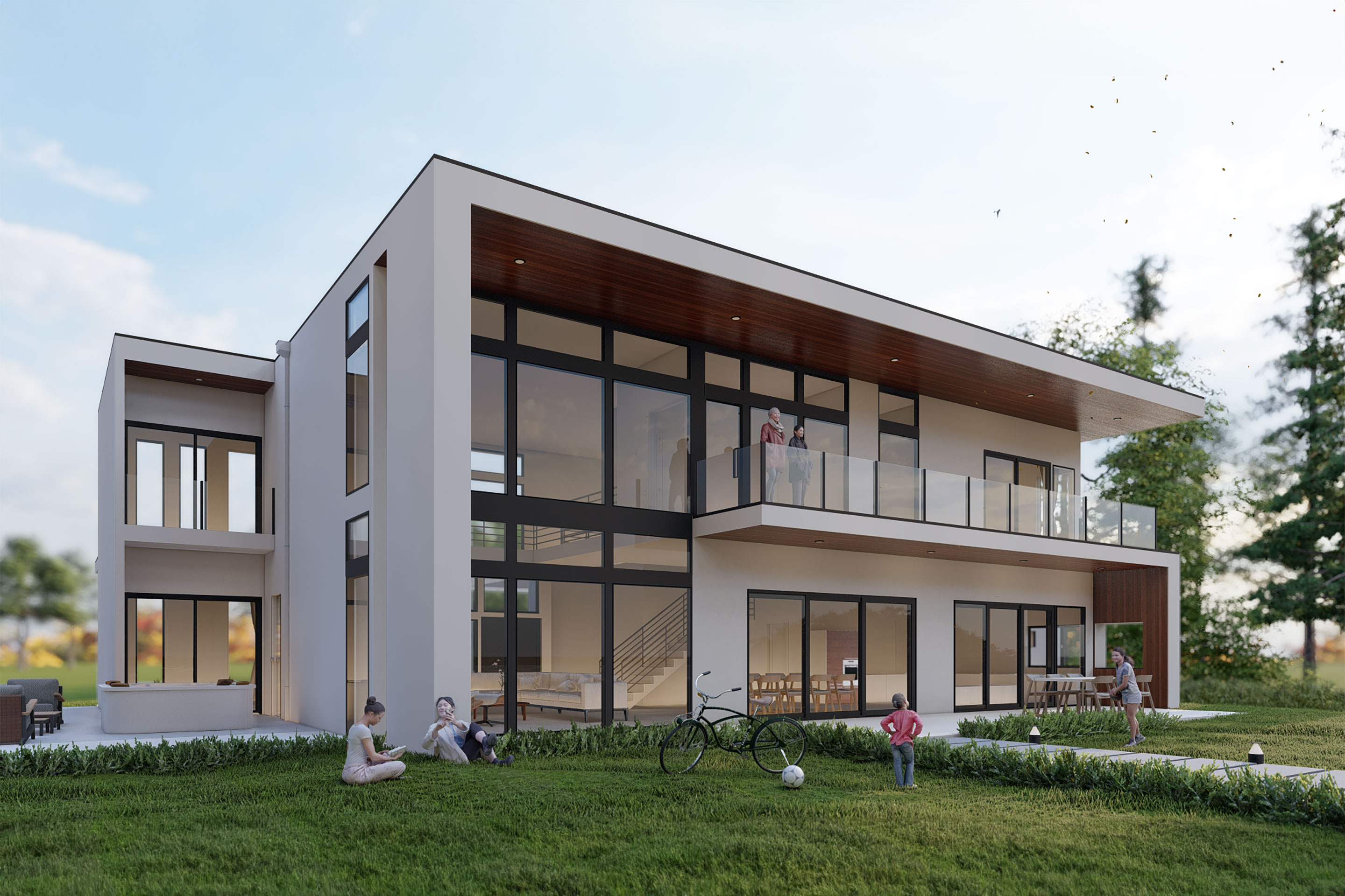 Raft Island House — view 4, Raft Island, Washington