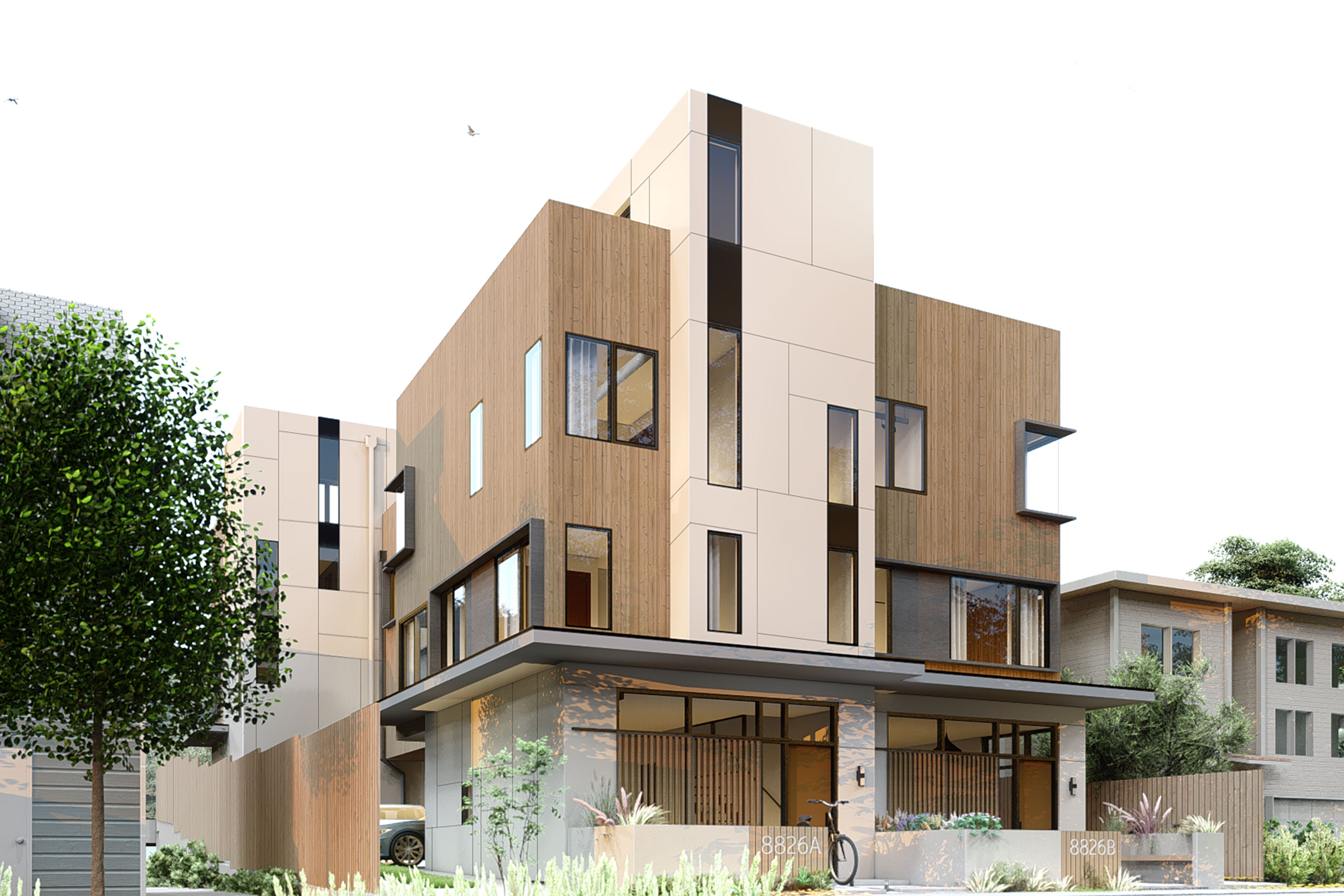 Midvale Townhouse — view 1, Seattle, Washington