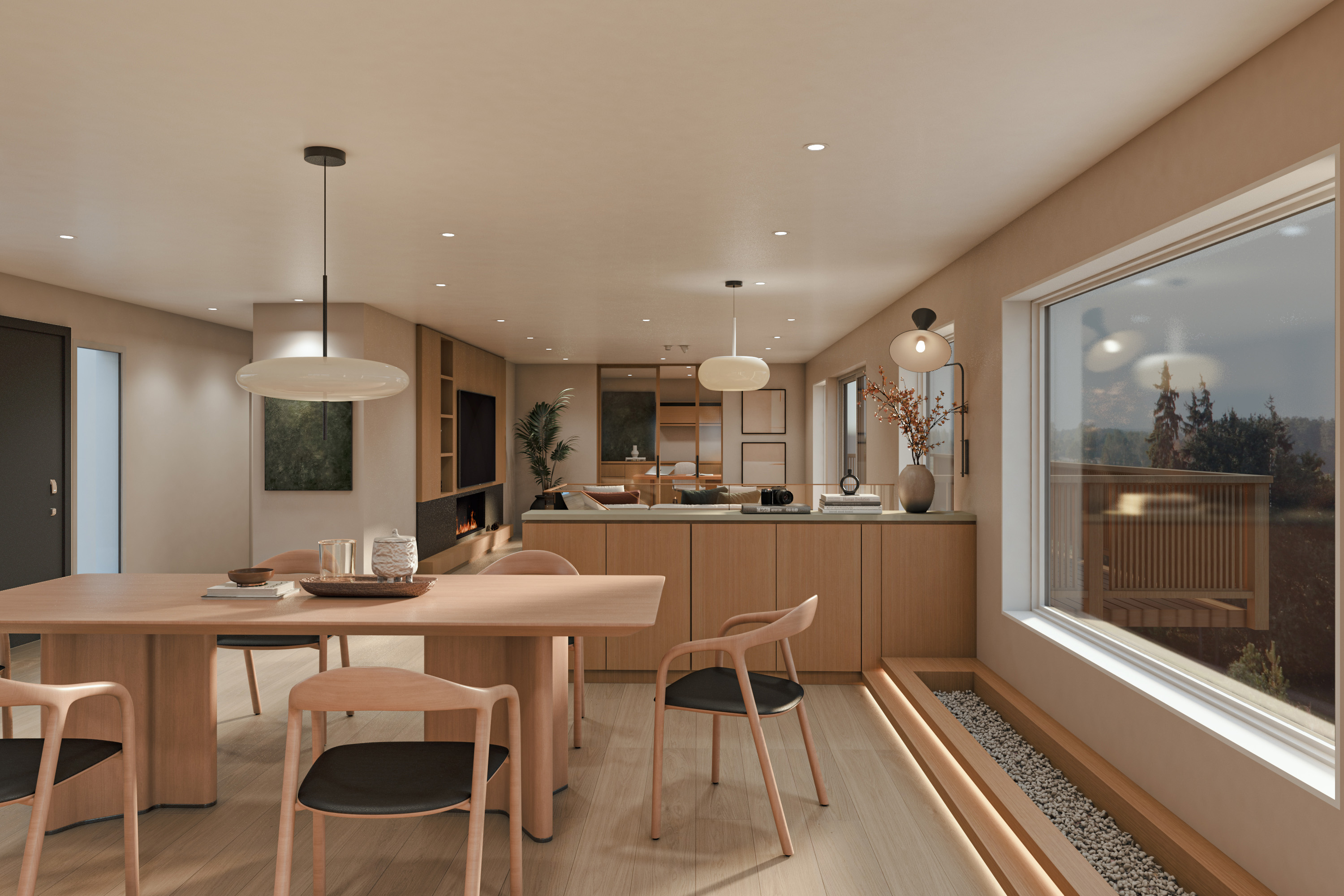 Newcastle House — interior design, Newcastle, Washington