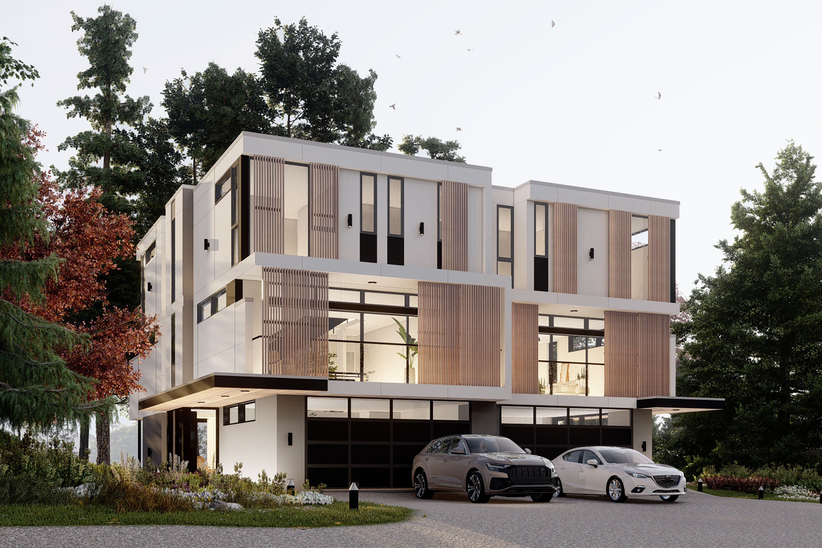 Courtyard Duplex — view 1, Bellevue, Washington