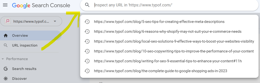 URL Inspection