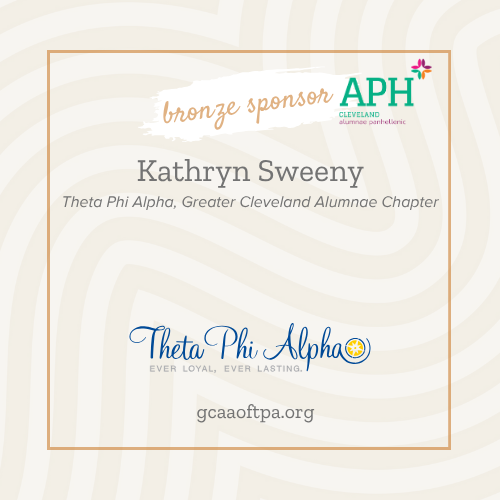 Bronze Sponsor - Kathryn Sweeny Theta Phi Alpha