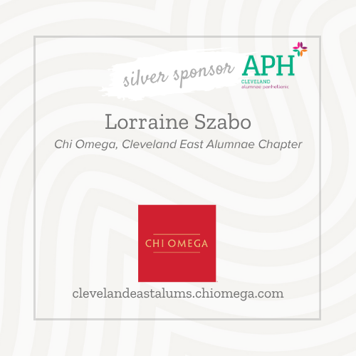 Silver Sponsor - Lorraine Szabo Chi Omega East