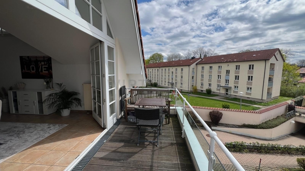 Balkon Aussicht links