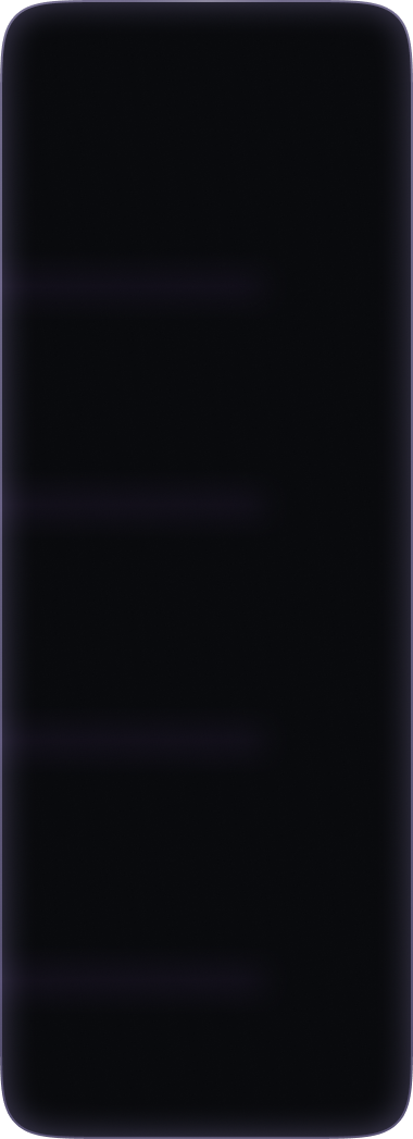 Dark smartphone screen with faint horizontal lines, displayed on a black background.