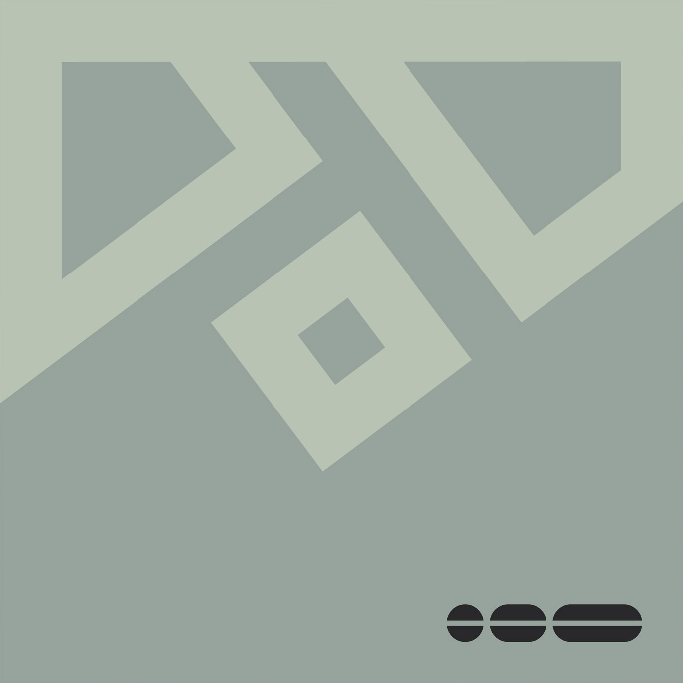 An abstract green and black pattern from The Agenda Group branding.