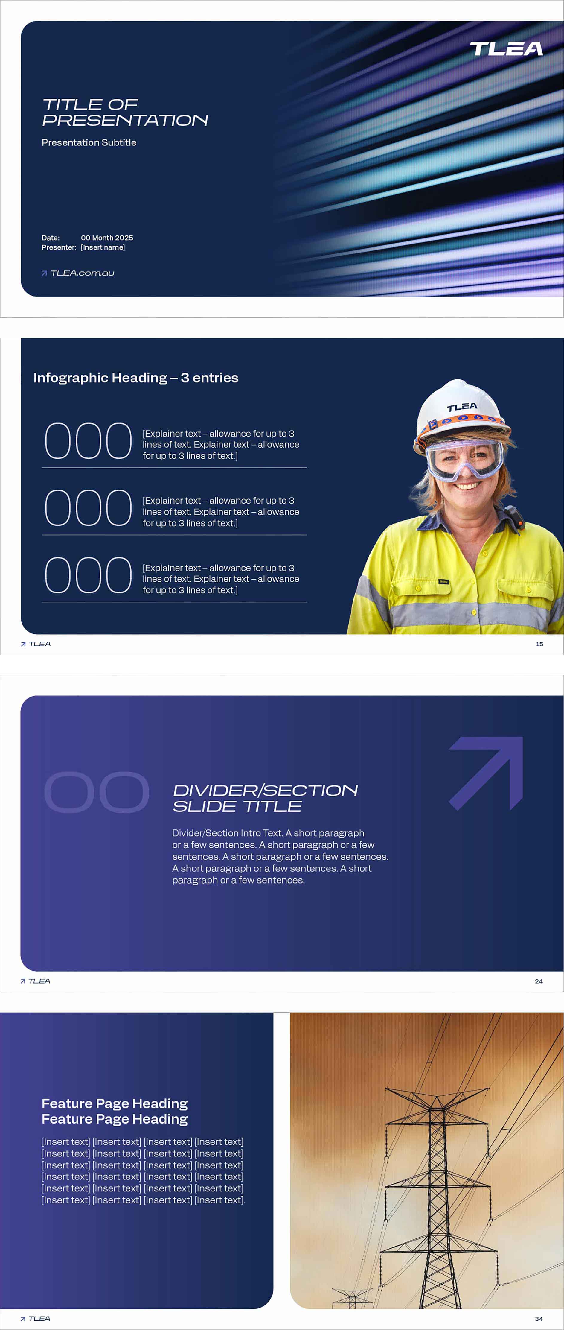 Collection of PowerPoint Widescreen slides.