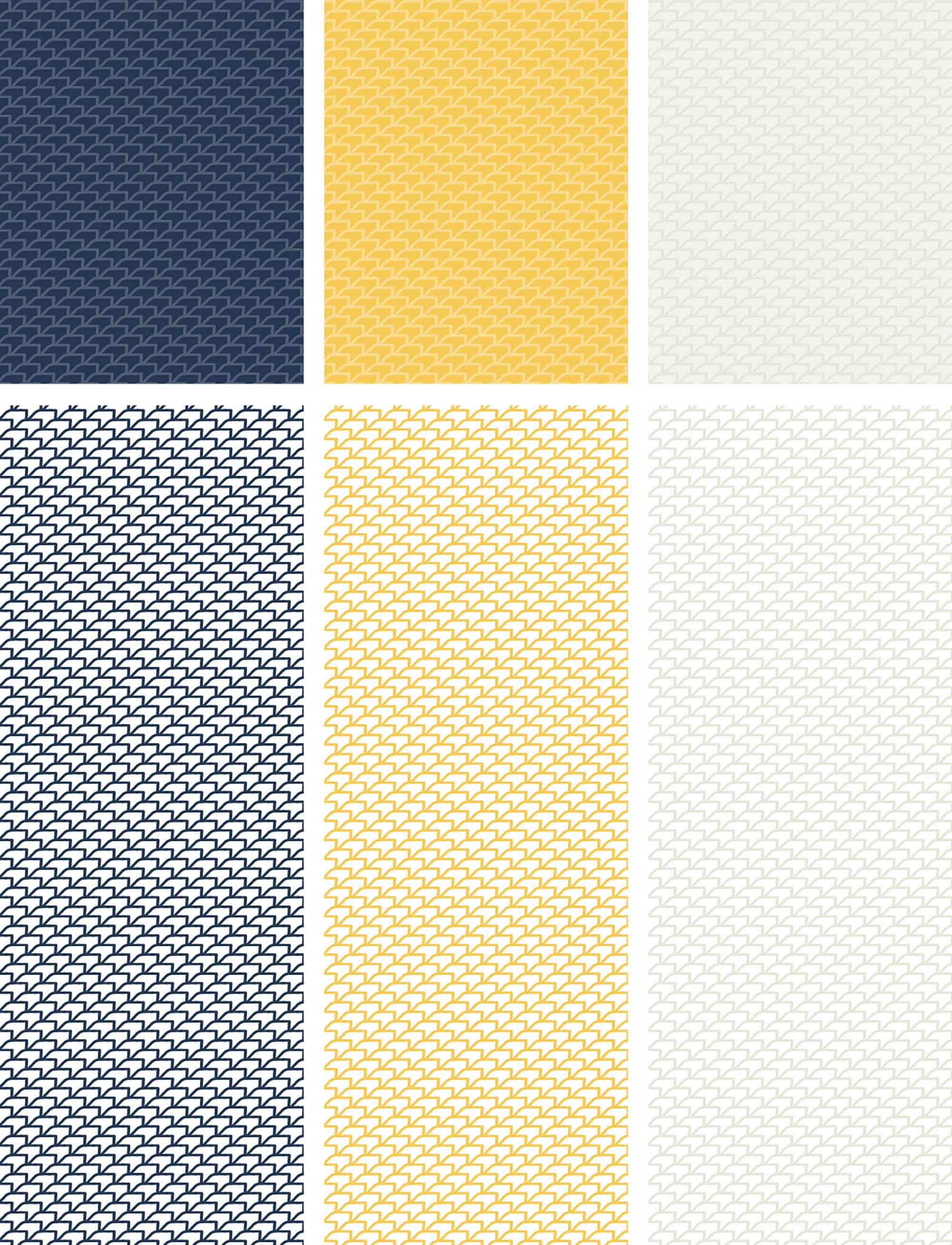 Ventura bus bitumen pattern in yellow, frost, and navy.