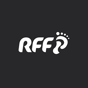 RFF logo, white on black