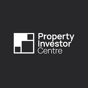 Property Investment Centre logo, white on black