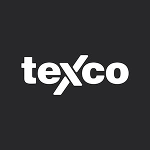 Texco logo, white on black