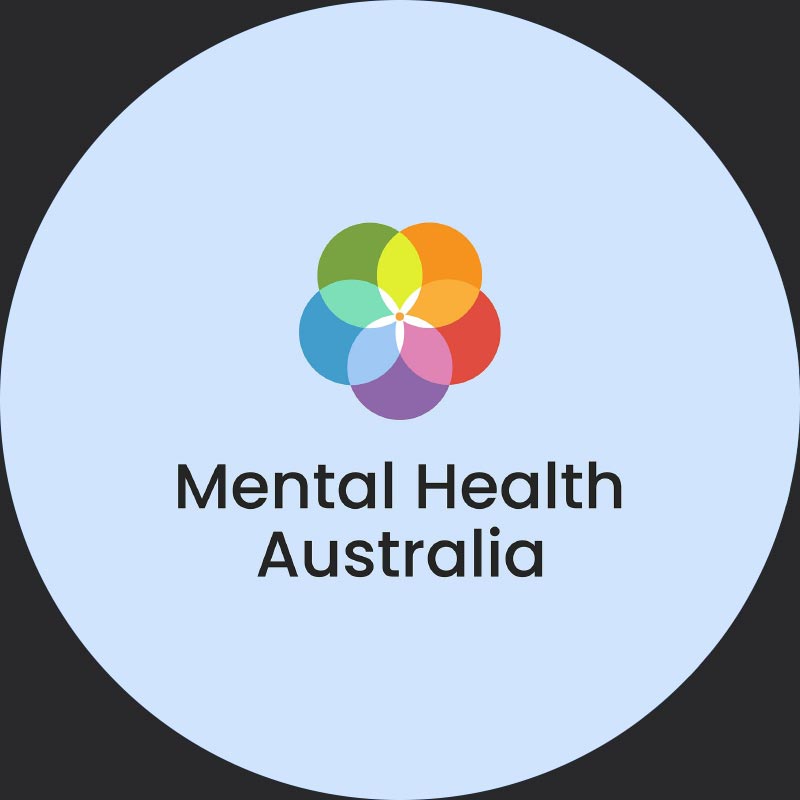 Mental Health Australia logo on light blue background