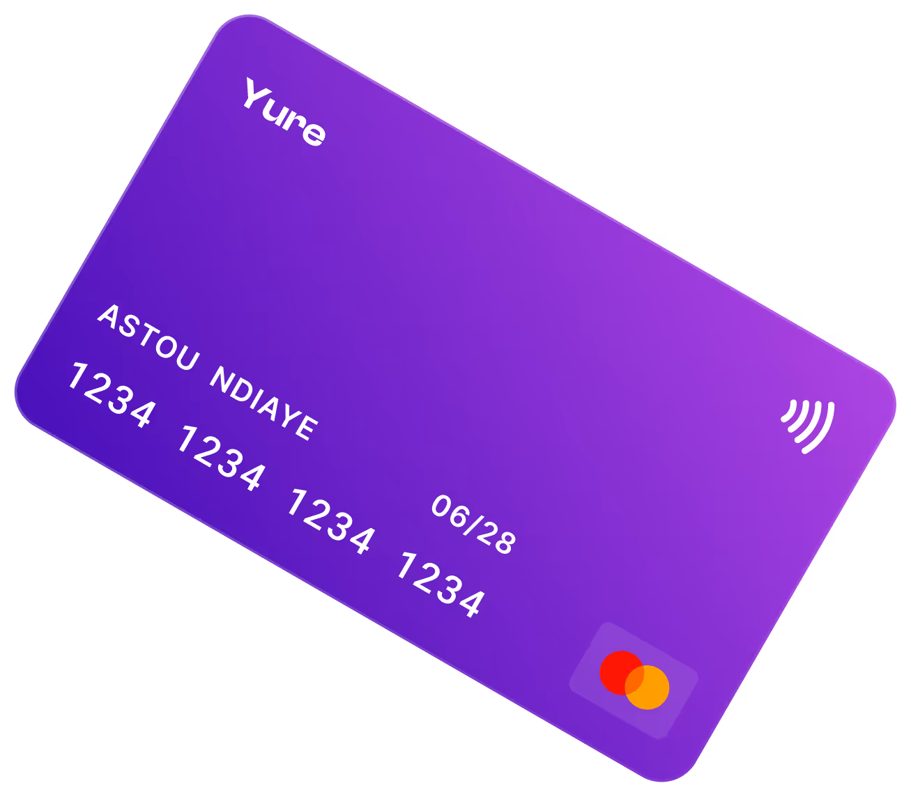Credit card mockup