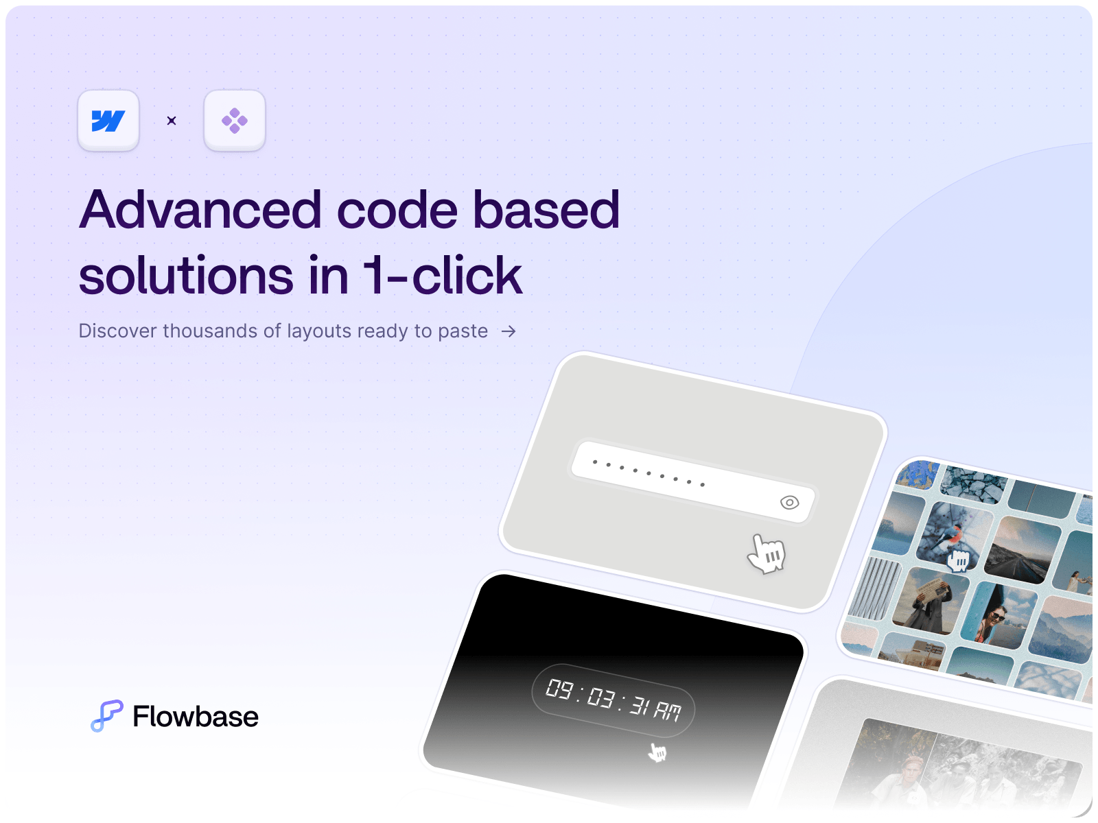 Flowbase App Webflow Boosters & Code Components