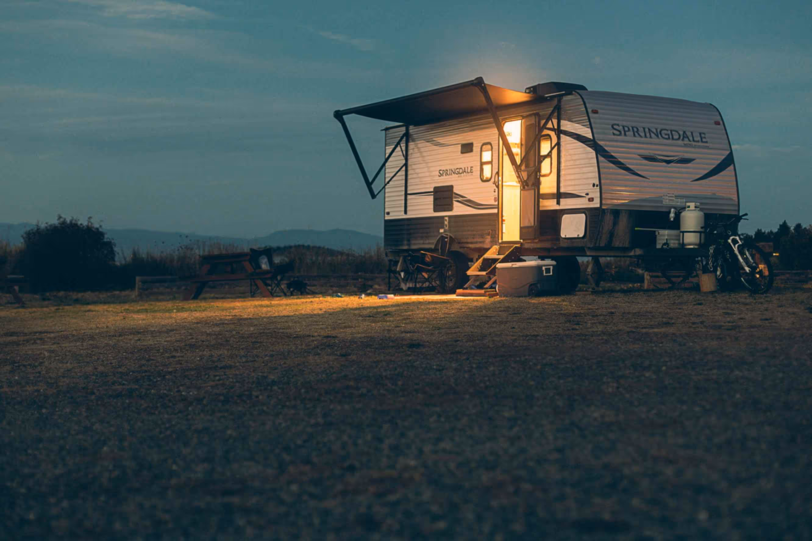 Travel Trailer in an RV management program