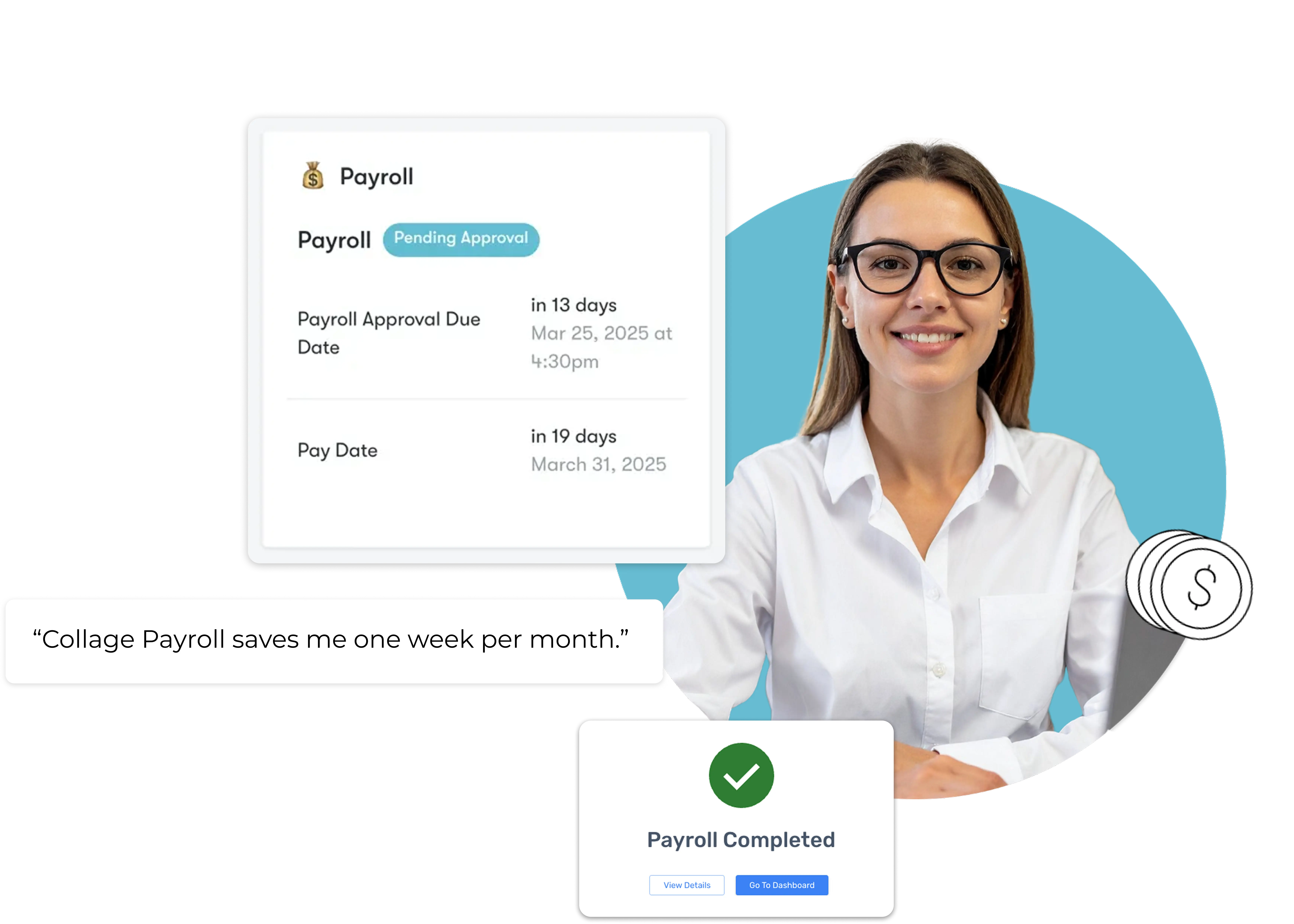 Collage payroll hero image