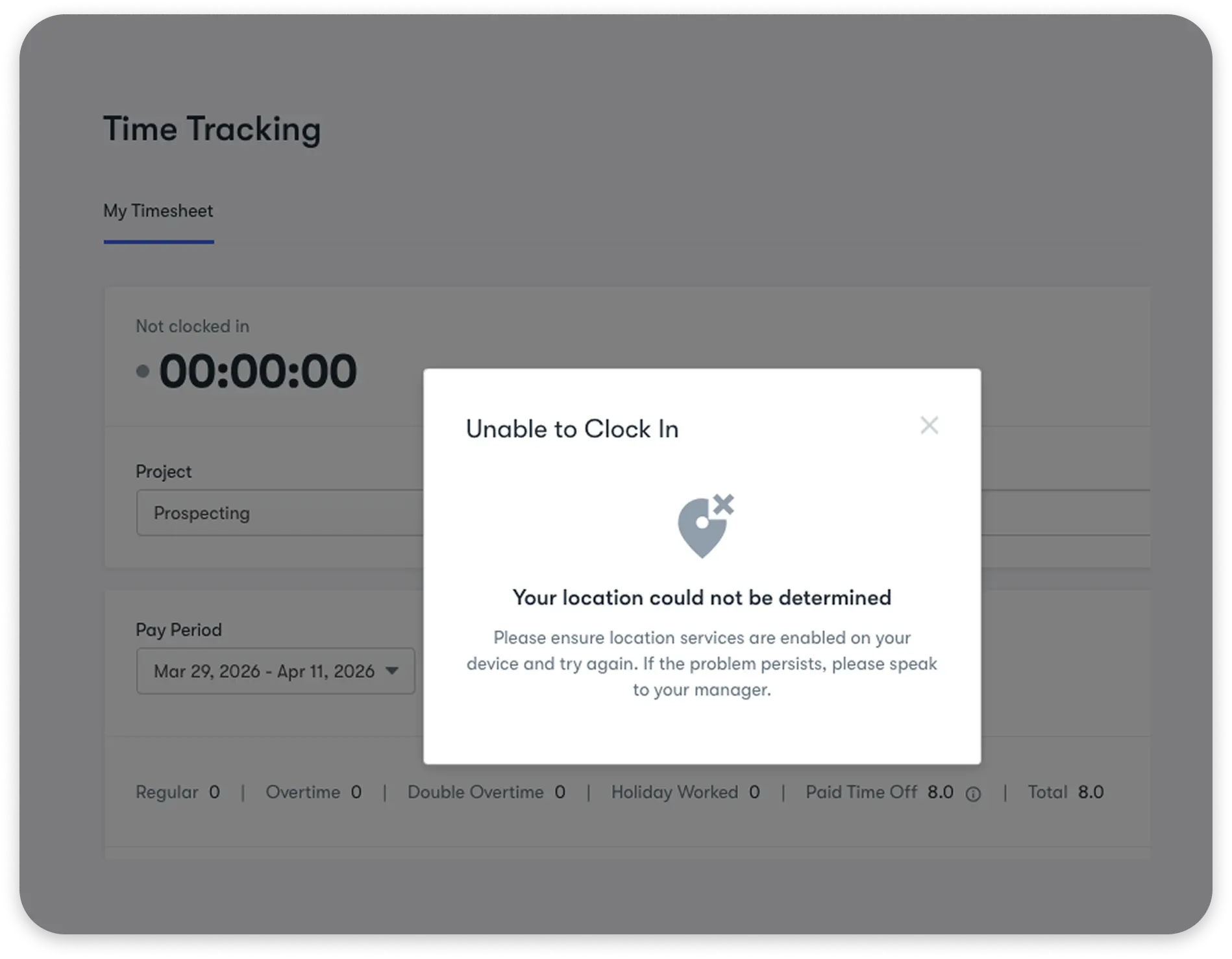 Time off policy creation