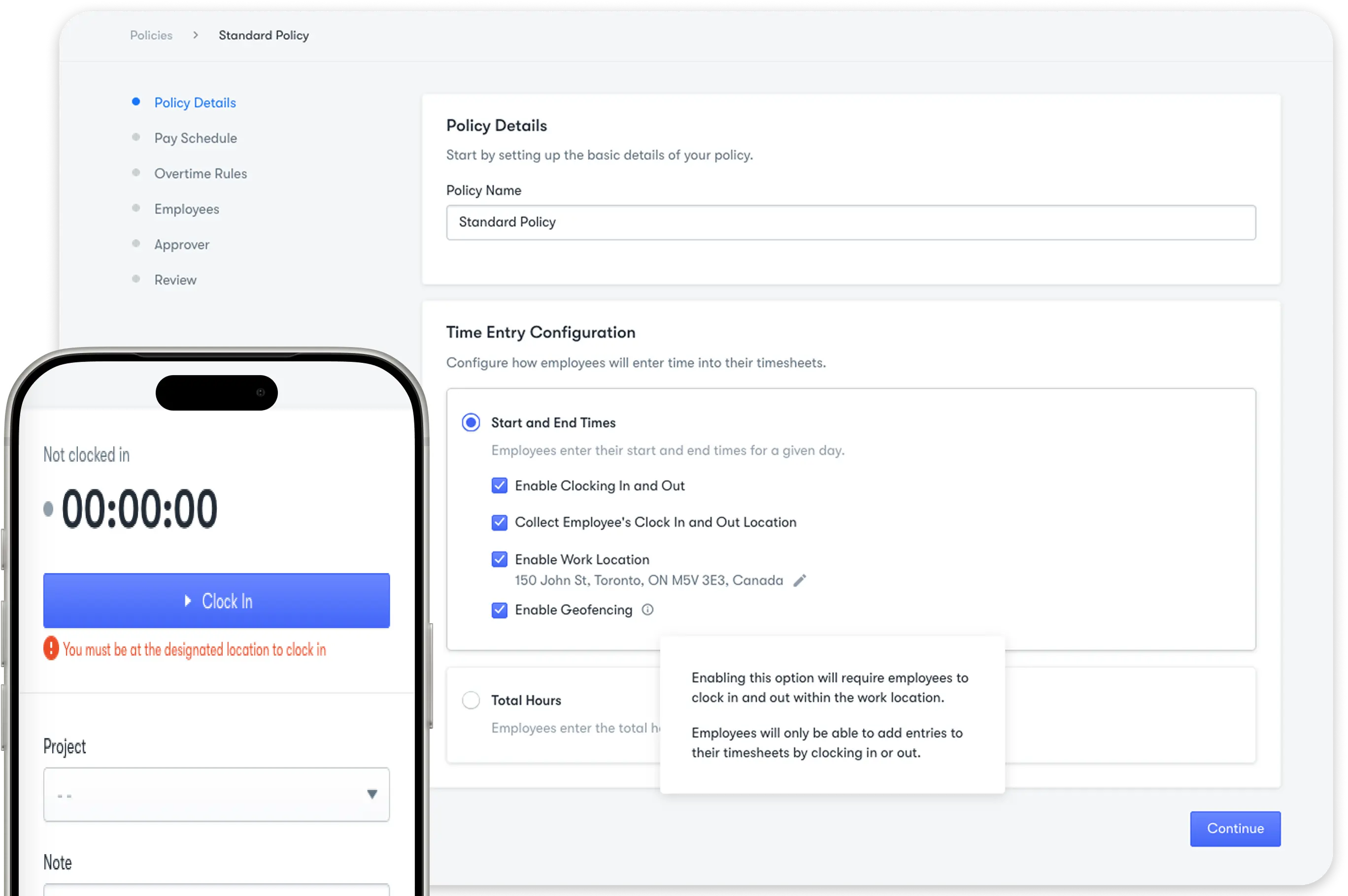 Time off policy types 