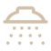 Minimalist cloud icon with raindrops falling beneath it