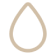 Dotted outline of a teardrop or water droplet shape