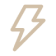Simple lightning bolt icon in a light neutral sketch style