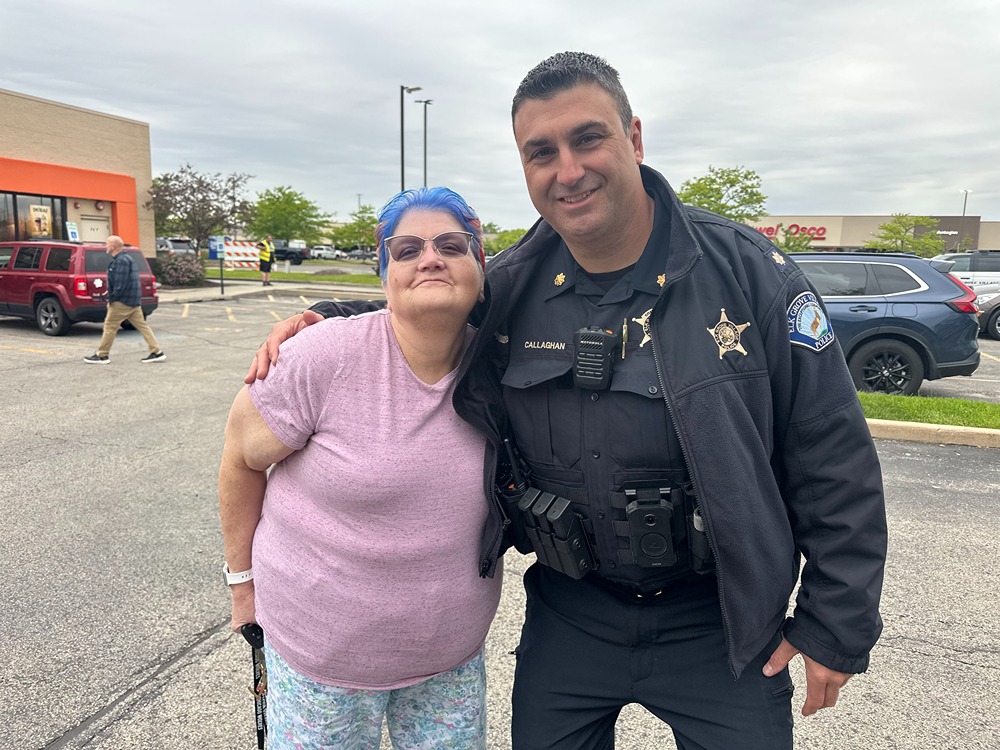 Dunkin' Cop on a Rooftop
