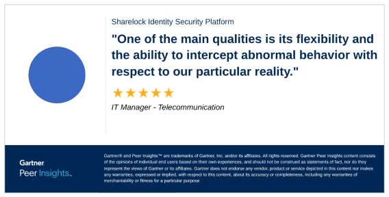Gigaom customer experience reviews. Text: "One of the main qualities is its flexibility and the ability to intercept abnormal behavior with respect to our particular reality.